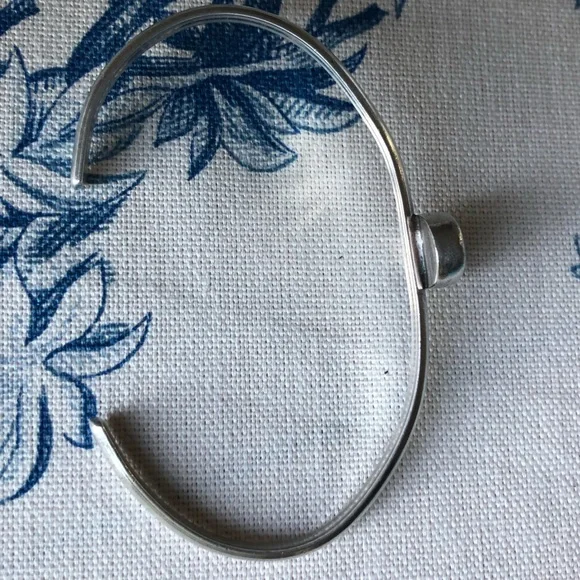 Opal Sterling Silver Cuff Bracelet - Picture 3 of 3